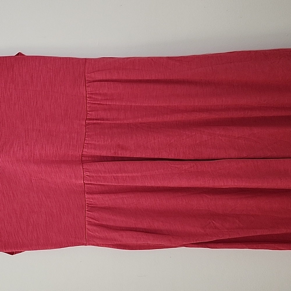 NWOT Boden Pink Chloe Notch Jersey Maxi Barbiecore Dress Sz 8 - Picture 6 of 16